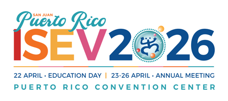 ISEV 2026 conference logo and details.