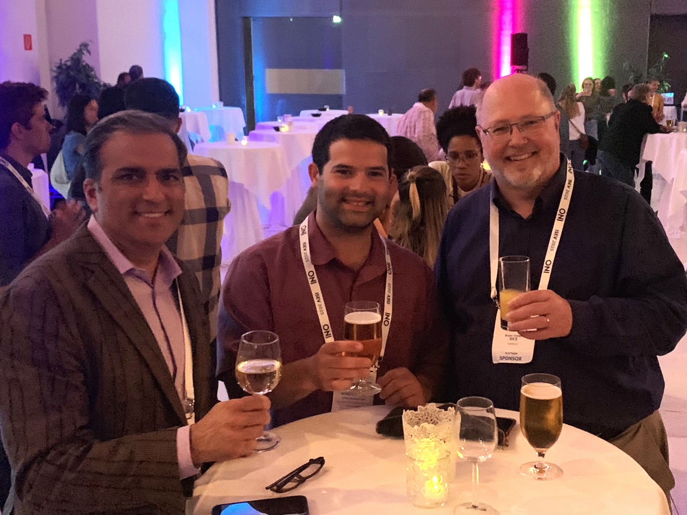 Networking at ISEV conference.